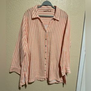 Soft Surroundings Gauze Tunic Shirt Size 3X‎